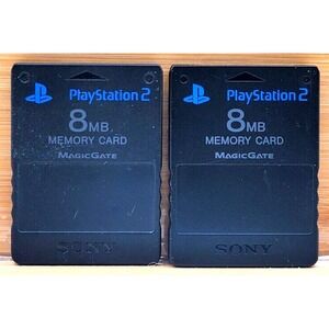 2 PS2‎ 8mb Memory Card Official OEM MagicGate OEM SCPH-10020 Sony Playstation 2